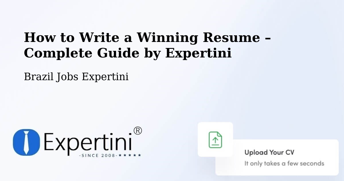 Resume Writing Guide for Job Seekers – Toledo - Toledo, Brazil Jobs Expertini